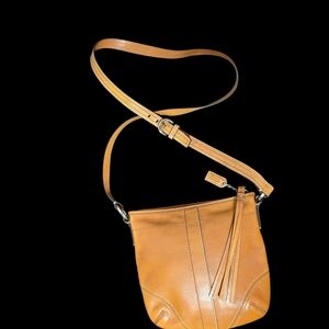 COACH Tan Leather Crossbody Bag